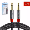 Cable de Audio Estéreo MiniPlug TRS de 3M Connex CX-15-0150-3M | Cable Auxiliar Jack 3.5mm Enmallado Gold Plated, Distribuído en HD Multimedia PERU SAC