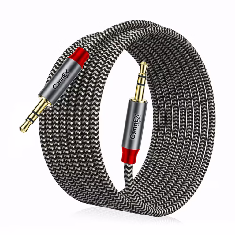 Cable de Audio Estéreo MiniPlug TRS de 3M Connex CX-15-0150-3M | Cable Auxiliar Jack 3.5mm Enmallado Gold Plated, Distribuído en HD Multimedia PERU SAC