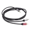 Cable de Audio RCA a MiniPlug Estéreo BatBlack BT   Metros | Cable Enmallado de Nylon Gold Plated Premium Distribuído por HD Multimedia PERU SAC