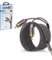 Cable de Audio RCA a MiniPlug Estéreo  Metros Connex CX   M | Cable Enmallado de Nylon Gold Plated Premium |  Cobre Libre de Oxígeno Distribuído en HD Multimedia PERU SAC