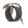 Cable_de_Audio_RCA_a_MiniPlug_Estéreo_TRS_3MT_CONNEX_CX-13-0150-3M ____01____Cable Cable de Audio RCA a MiniPlug Estéreo 3 Metros Connex CX-13-0150-3M | Cable Enmallado de Nylon Gold Plated Premium | 100% Cobre Libre de Oxígeno, Distribuído en HD Multimedia PERU SAC