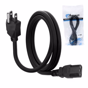 Cable de Poder para CPU 3x16AWG American NET GP-130-3x16-COPPE 1.8 Metros 100% Cobre | Cable de Alimentación C13 a Nema 5-15P 10A 250V Distribuído en HD Multimedia PERU SAC