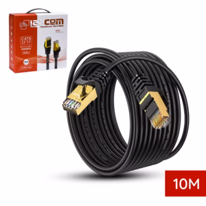 Cable de Red Cat8 de 10 Metros Lancom LTSN8-3102-10M | 2000Mhz | 40Gbps | SFTP Patch Cord Cobre LSZH Negro | 100% Cobre Distribuído en HD Multimedia PERU SAC