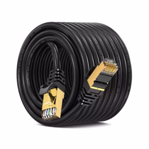 Cable de Red Cat8 de 15 Metros Lancom LTSN8-3102-15M | 2000Mhz | 40Gbps | SFTP Patch Cord Cobre LSZH Negro | 100% Cobre, Distribuído en HD Multimedia PERU SAC