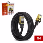 Cable de Red Cat8 de 1MT LANCOM LTSN8-3102-1M | Patch Cord SFTP 40Gbps 2000Mhz LSZH Black Premium | 100% Cobre, Distribuído en HD Multimedia PERU SAC
