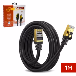 Cable de Red Cat8 de 1MT LANCOM LTSN8-3102-1M | Patch Cord SFTP 40Gbps 2000Mhz LSZH Black Premium | 100% Cobre, Distribuído en HD Multimedia PERU SAC