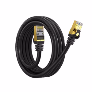 Cable de Red Cat8 de 1MT LANCOM LTSN8-3102-1M | Patch Cord SFTP 40Gbps 2000Mhz LSZH Black Premium | 100% Cobre, Distribuído en HD Multimedia PERU SAC