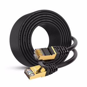 Cable de Red Cat8 de 20 Metros Lancom LTSN8-3102-20M | 2000Mhz | 40Gbps | SFTP Patch Cord Cobre LSZH Negro | 100% Cobre, Distribuído en HD Multimedia PERU SAC