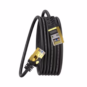 Cable de Red Cat8 de 2 Metros Lancom LTSN8-3102-2M | 2000Mhz | 40Gbps | SFTP Patch Cord Cobre LSZH Negro, Distribuído en HD Multimedia PERU SAC