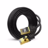 Cable de Red Cat8 de 3 Metros Lancom LTSN8-3102-3M | 2000Mhz | 40Gbps | SFTP Patch Cord Cobre LSZH Negro | 100% Cobre Distribuído en HD Multimedia PERU SAC
