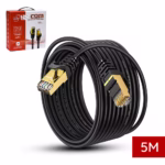 Cable de Red Cat8 de 5 Metros Lancom LTSN8-3102-5M | 2000Mhz | 40Gbps | SFTP Patch Cord Cobre LSZH Negro | 100% cobre Distribuído en HD Multimedia PERU SAC