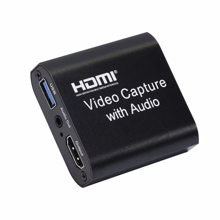 Capturadora de Video HDMI con Entrada de Micrófono y Video Retorno OX1239 | 4K / 1080p, Distribuído en HD Multimedia PERU SAC