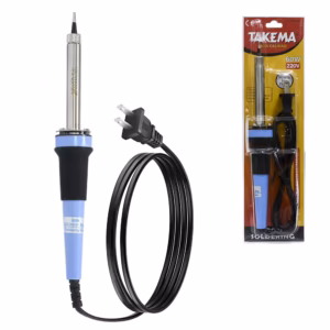 Cautín de 60W tipo Lápiz TAKEMA ZD-30C-60W Punta de Plata 1.4mm | Soldador Eléctrico para Electrónica, Distribuído en HD Multimedia PERU SAC