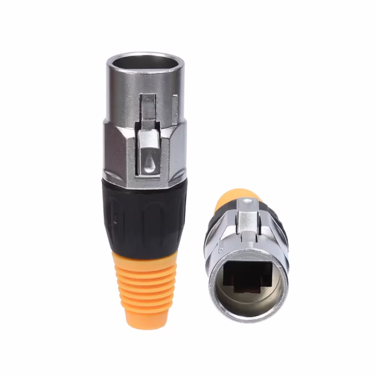 Chasis Impermeable Cable de RED RJ45 8P8C Connex GRJ45-M-4 | Conector Aéreo para Exterior Metal Housing distribuído en HD Multiemdia PERU SAC