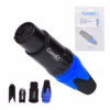 Conector Canon Hembra para Soldar Connex GWDX BK BL Terminal Azul | XLR  Pin Gold Plated
