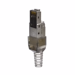 Conector RJ45 Cat6A Blindado DTECH DT-6303AFN sin Herramientas | 10Gbps Metal Housing de Zinc Individual, Distribuído en HD Mutlimedia PERU SAC
