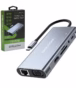 Docking USB C  en  Delcom DL CHUB | Estación de Acoplamiento HDMI K VGA Ethernet Gigabit y Audio  Distribuído en HD Multimedia PERU SAC