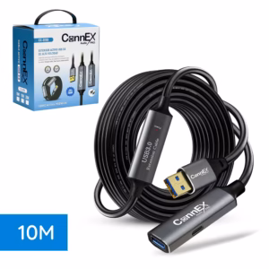 Extensión USB 3.0 Activa de 10 Metros CONNEX CX-0150-10M | Velocidad de 5Gbps | Ideal para Cámaras y Periféricos USB, Distribuído en HD Multimedia PERU SAC