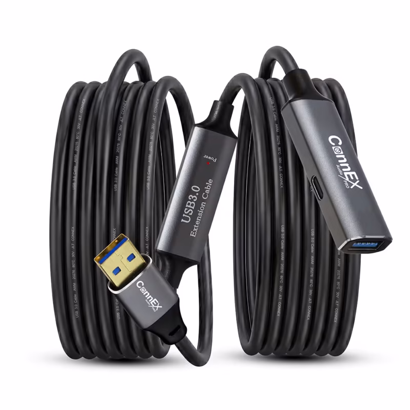 Extensión_USB_30_Activo_de_15_Metros_CONNEX_CX-0150-15M___01___Producto1 Extensión USB 3.0 Activa de 15 Metros CONNEX CX-0150-15M | Velocidad de 5Gbps | Ideal para Cámaras y Periféricos USB, Distribuído en HD Multimedia PERU SAC