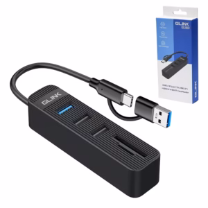 HUB_USB-C_con_Lector_de_Memoria_SD_y_MicroSD_Glink_GL-U03___00___Portada HUB USB C y USB con Lector de Memoria SD y MicroSD Glink GL U | en | Multiplicador de Puertos para Laptop y PC