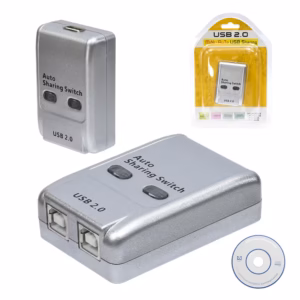 Selector de Impresora Automático 2x1 American NET FJ-U02S USB 2.0 480Mbps para Compartir Impresora entre 2 Computadoras, Distribuído en HD Multimedia PERU SAC