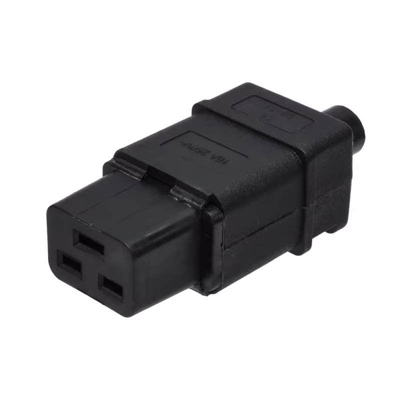Conector Enchufe C19 IEC320 Hembra 16A American NET GP-130-ADP-C19