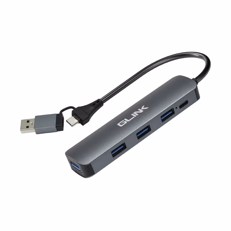 Hub USB C con  Puertos USB  y OTG Glink GL Carcasa de Aluminio